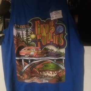 Blue Frog Follies Kids Tank Top